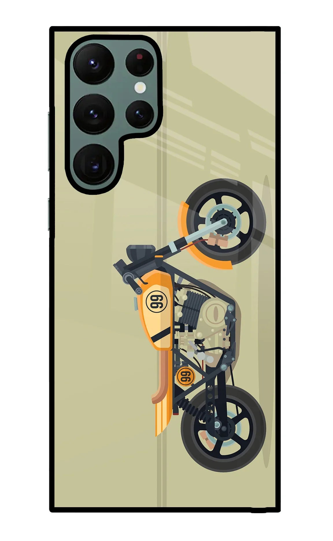 Vertical Speedster Samsung S22 Ultra Glass Case