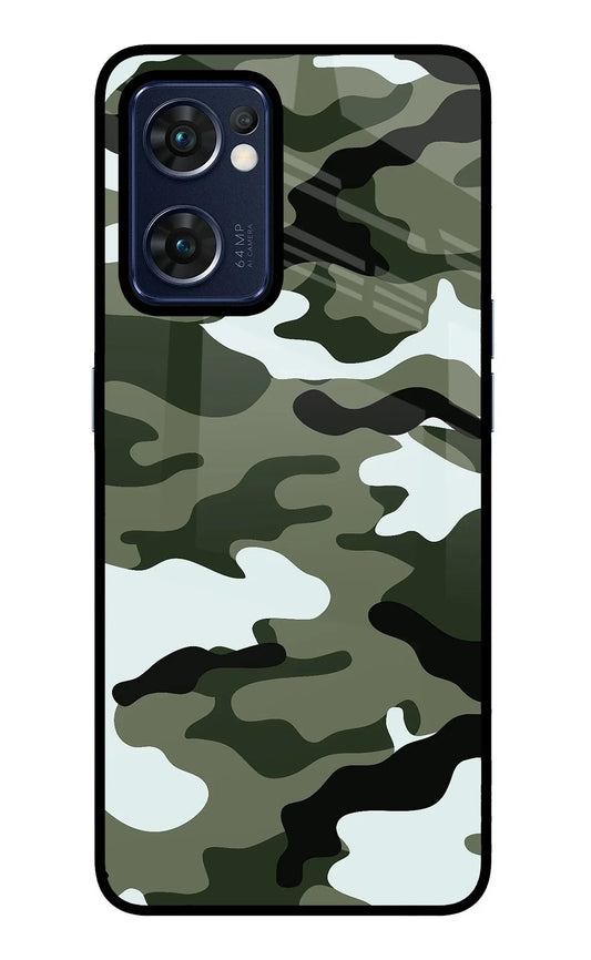 Camouflage Oppo Reno7 5G Back Cover