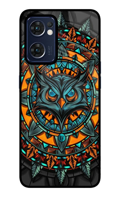 Angry Owl Art Oppo Reno7 5G Back Cover