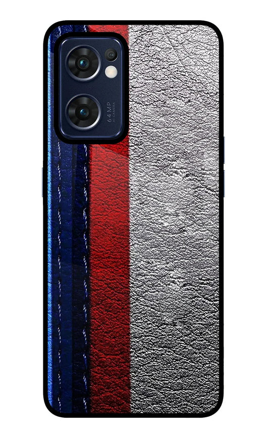 BMW Stripes Oppo Reno7 5G Glass Case