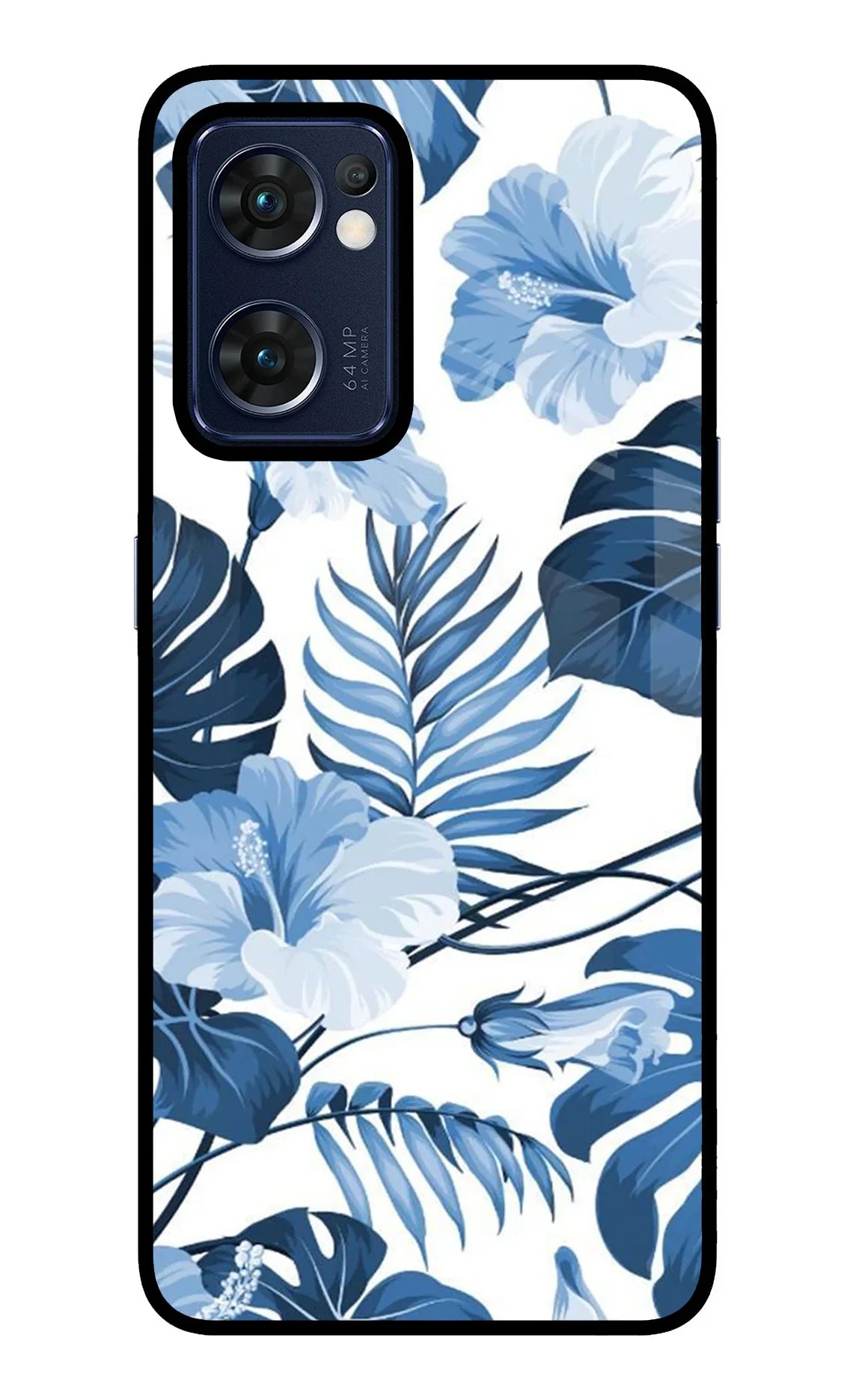 Fabric Art Oppo Reno7 5G Glass Case