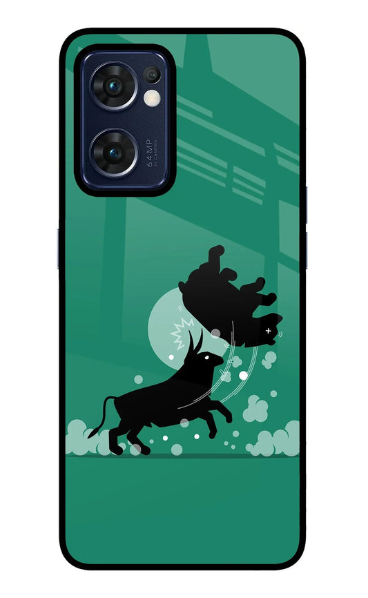 Bull Conqueror Oppo Reno7 5G Glass Case