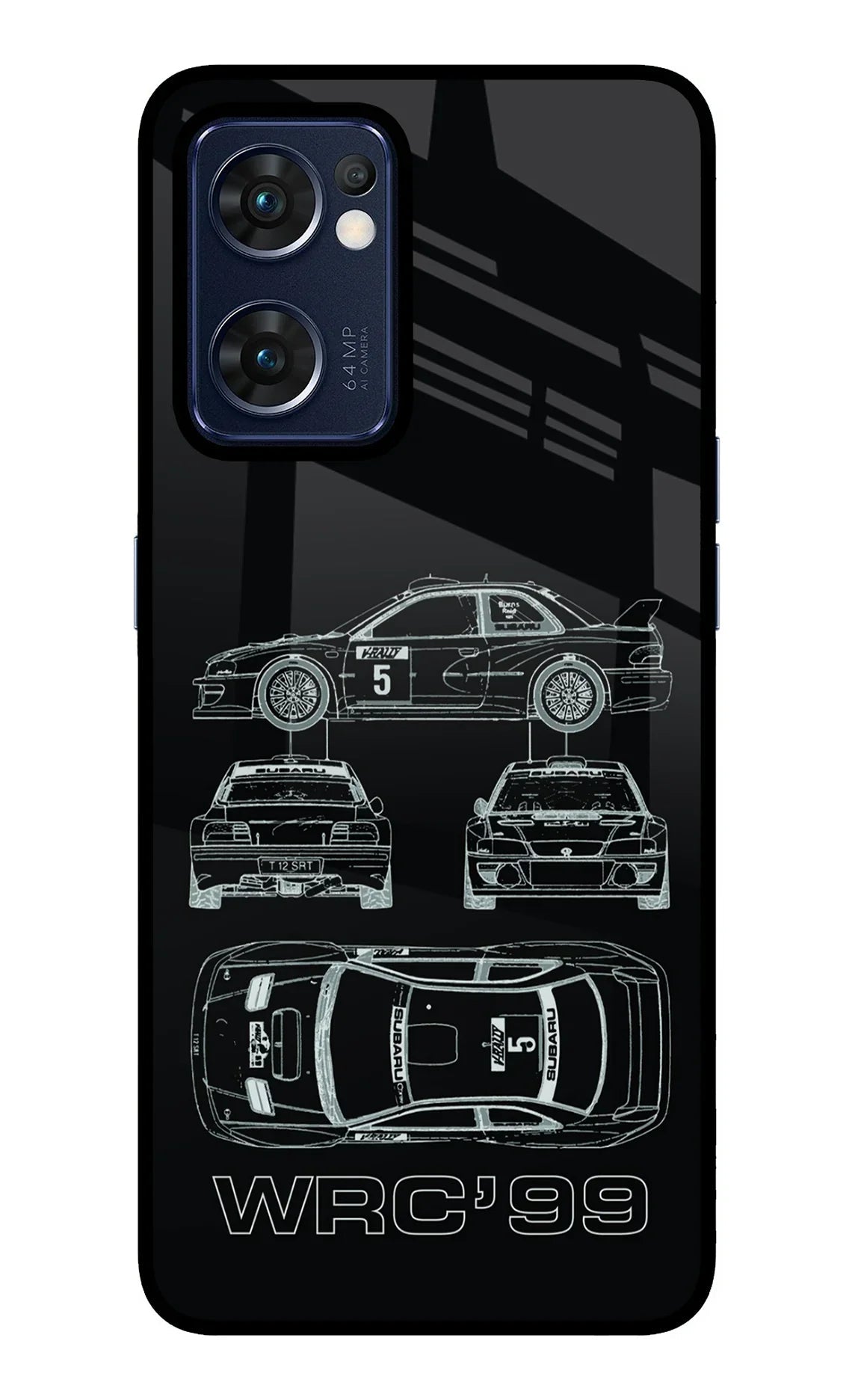 WRC'99 Oppo Reno7 5G Glass Case