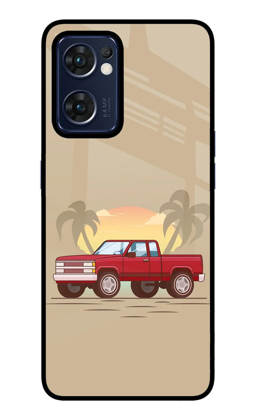Desert Classic Drive Oppo Reno7 5G Glass Case