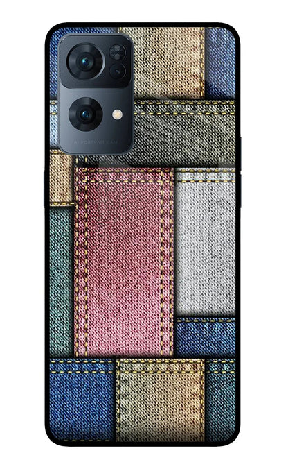Multicolor Jeans Oppo Reno7 Pro 5G Back Cover