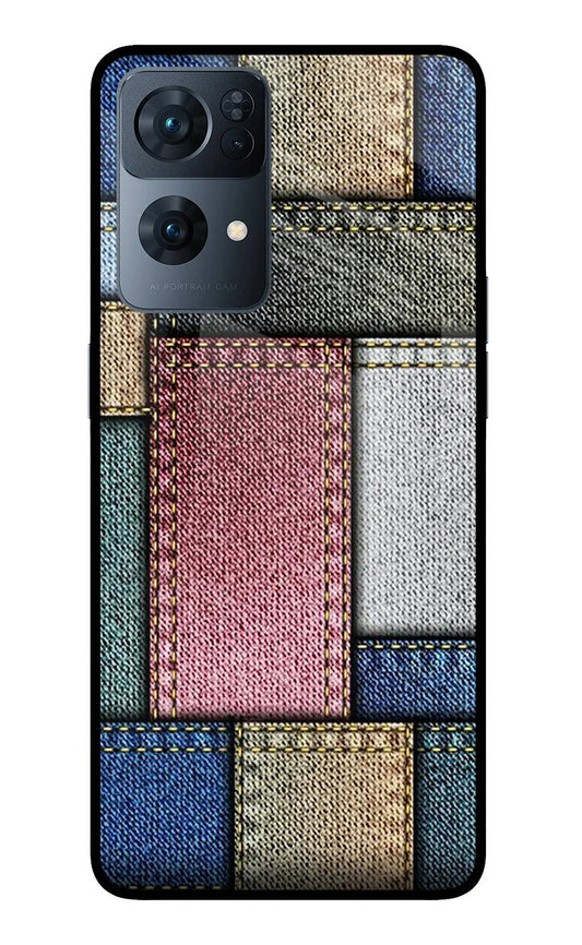 Multicolor Jeans Oppo Reno7 Pro 5G Back Cover
