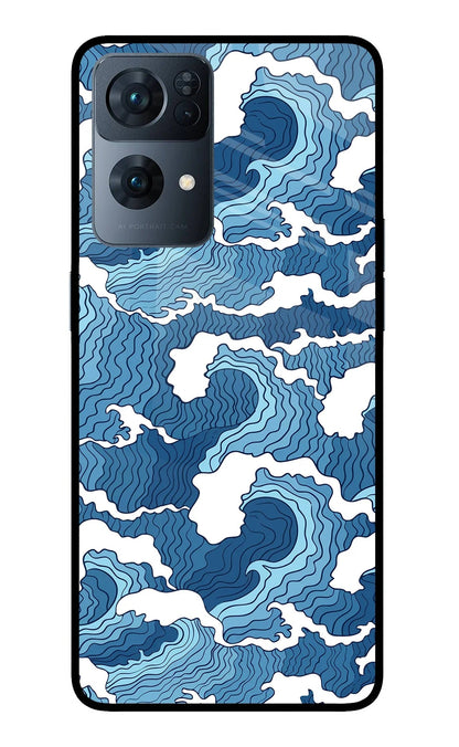Blue Waves Oppo Reno7 Pro 5G Back Cover