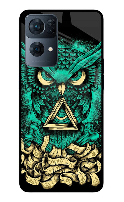Green Owl Oppo Reno7 Pro 5G Back Cover