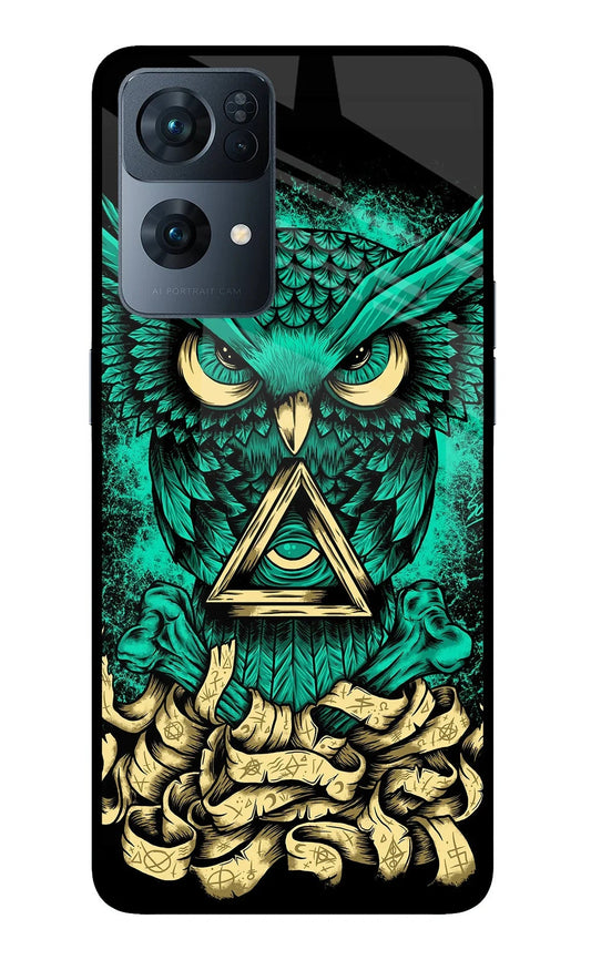 Green Owl Oppo Reno7 Pro 5G Back Cover