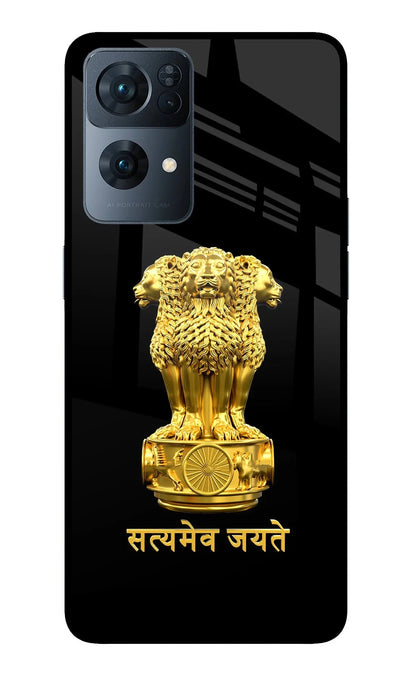 Satyamev Jayate Golden Oppo Reno7 Pro 5G Back Cover
