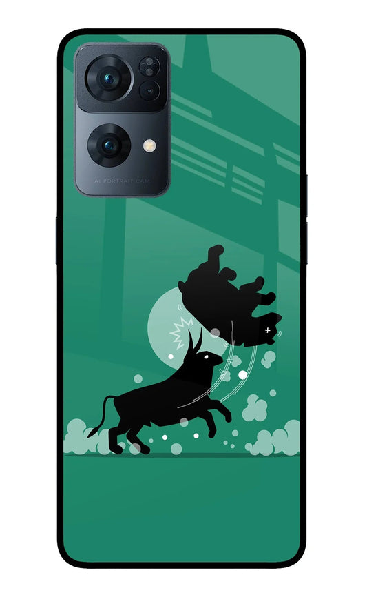 Bull Conqueror Oppo Reno7 Pro 5G Glass Case