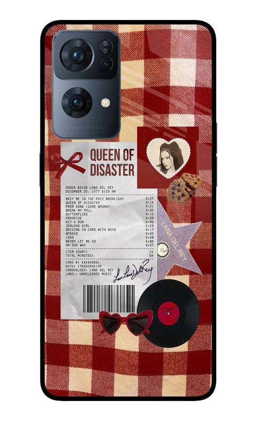 Queen of Disaster Oppo Reno7 Pro 5G Glass Case