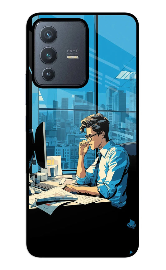 Focused Hustler (AI Generated) Vivo V23 5G Glass Case