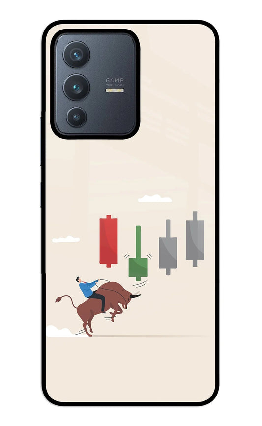 Bull Trading Momentum Vivo V23 5G Glass Case