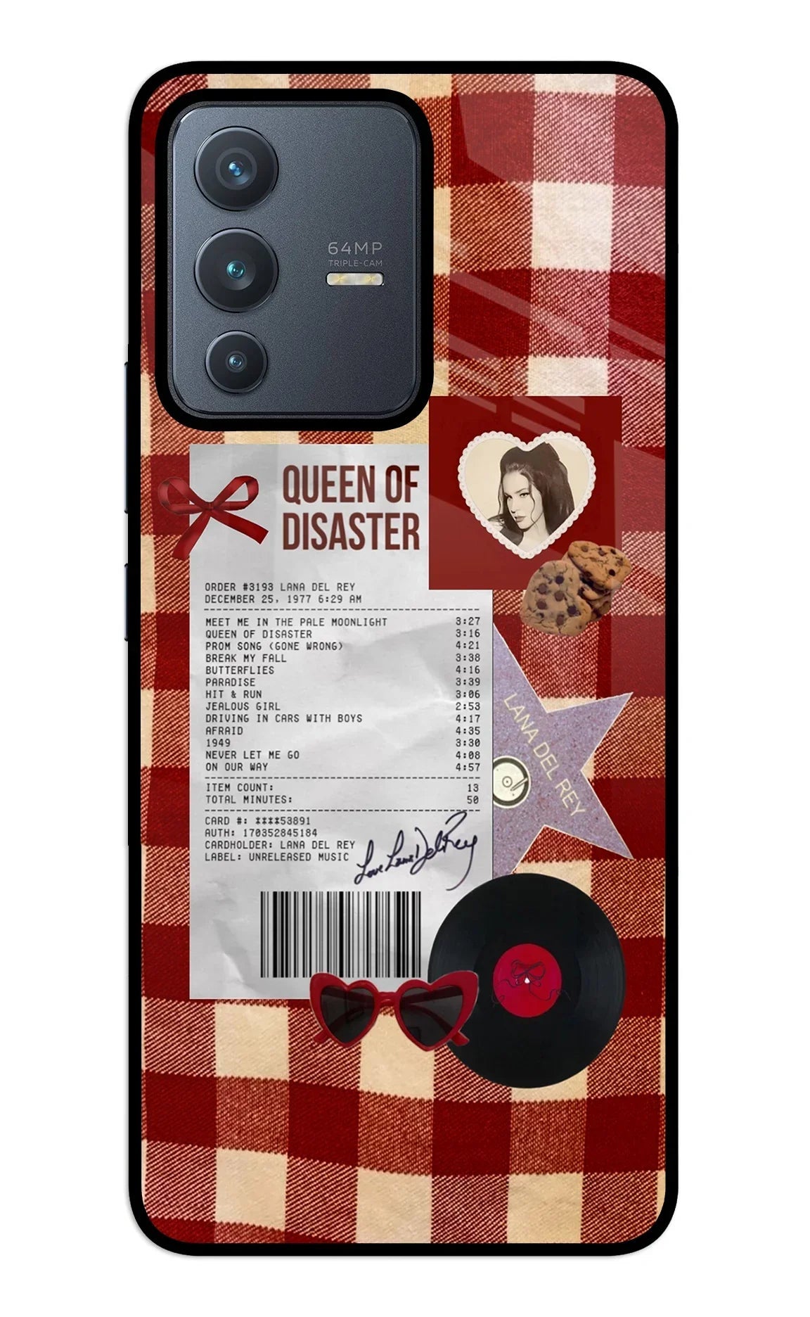Queen of Disaster Vivo V23 5G Glass Case