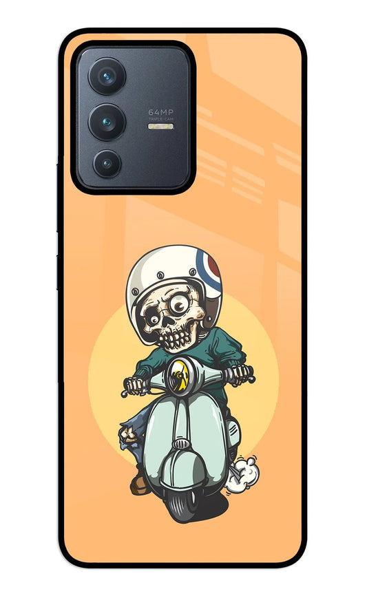 Undead Biker Vivo V23 5G Glass Case