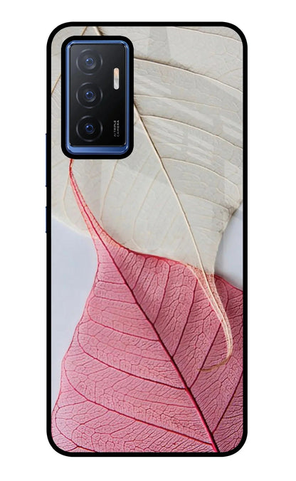 White Pink Leaf Vivo V23E 5G Back Cover
