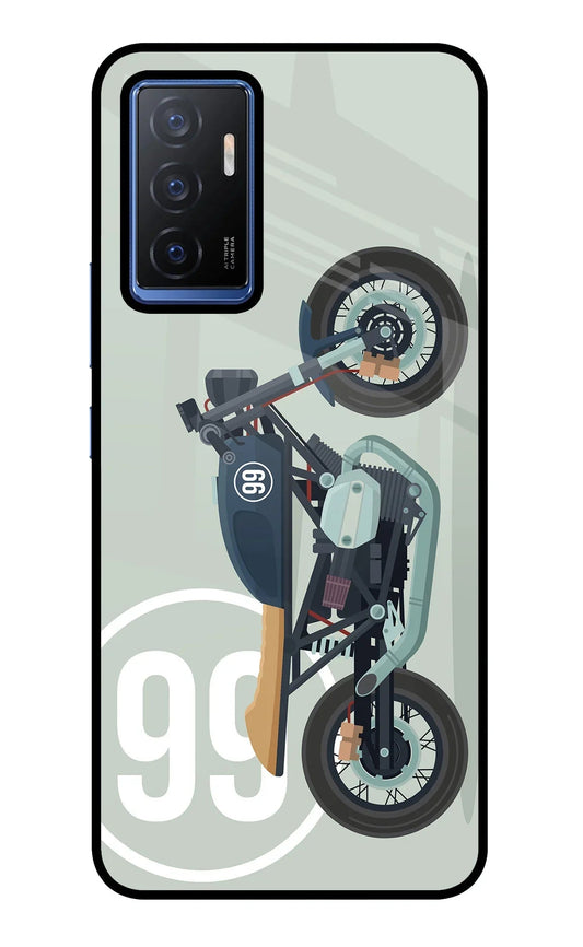 Classic Cafe Racer 99 Vivo V23E 5G Glass Case