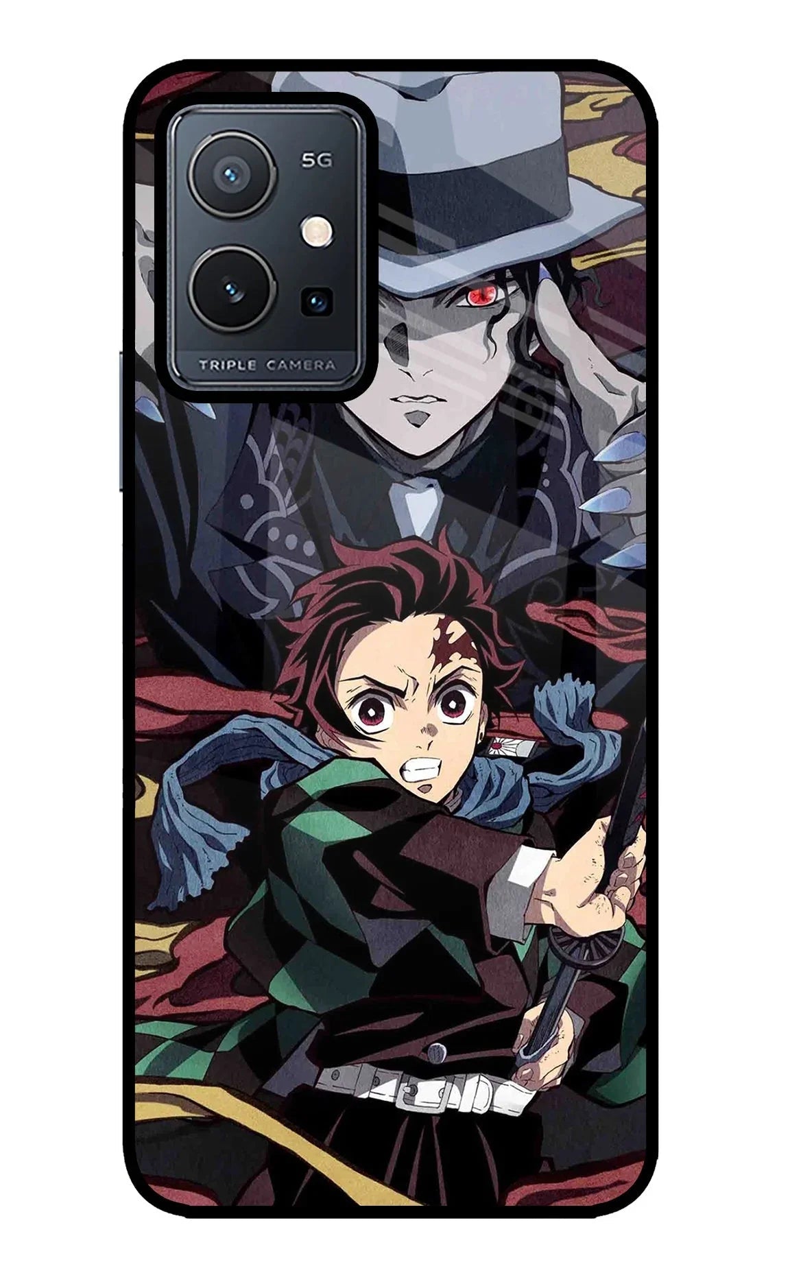 Demon Slayer Vivo Y75 5G/Vivo T1 5G Glass Case