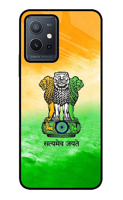 Satyamev Jayate Flag Vivo Y75 5G/Vivo T1 5G Back Cover