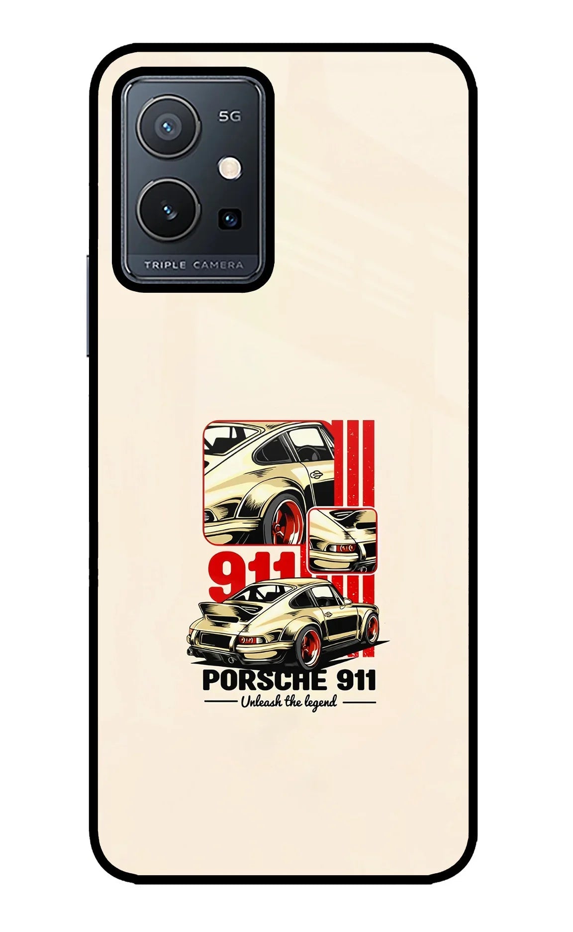 Classic Porsche 911 Vivo Y75 5G/Vivo T1 5G Back Cover