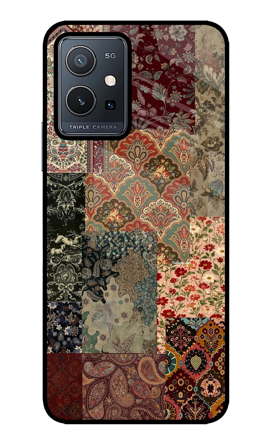 Desi Print Vivo Y75 5G/Vivo T1 5G Glass Case