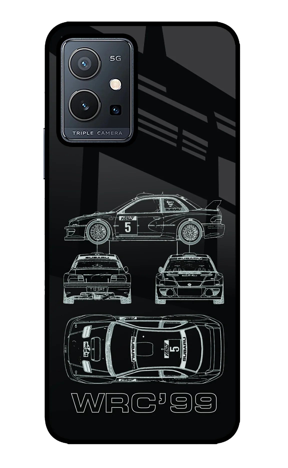 WRC'99 Vivo Y75 5G/Vivo T1 5G Glass Case