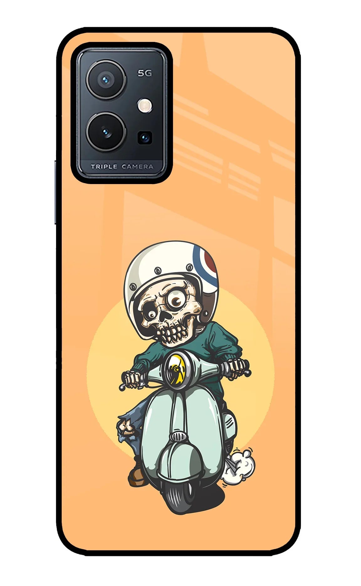 Undead Biker Vivo Y75 5G/Vivo T1 5G Glass Case