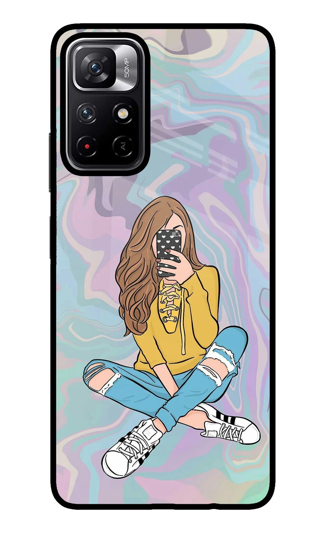 Selfie Girl Poco M4 Pro 5G Back Cover