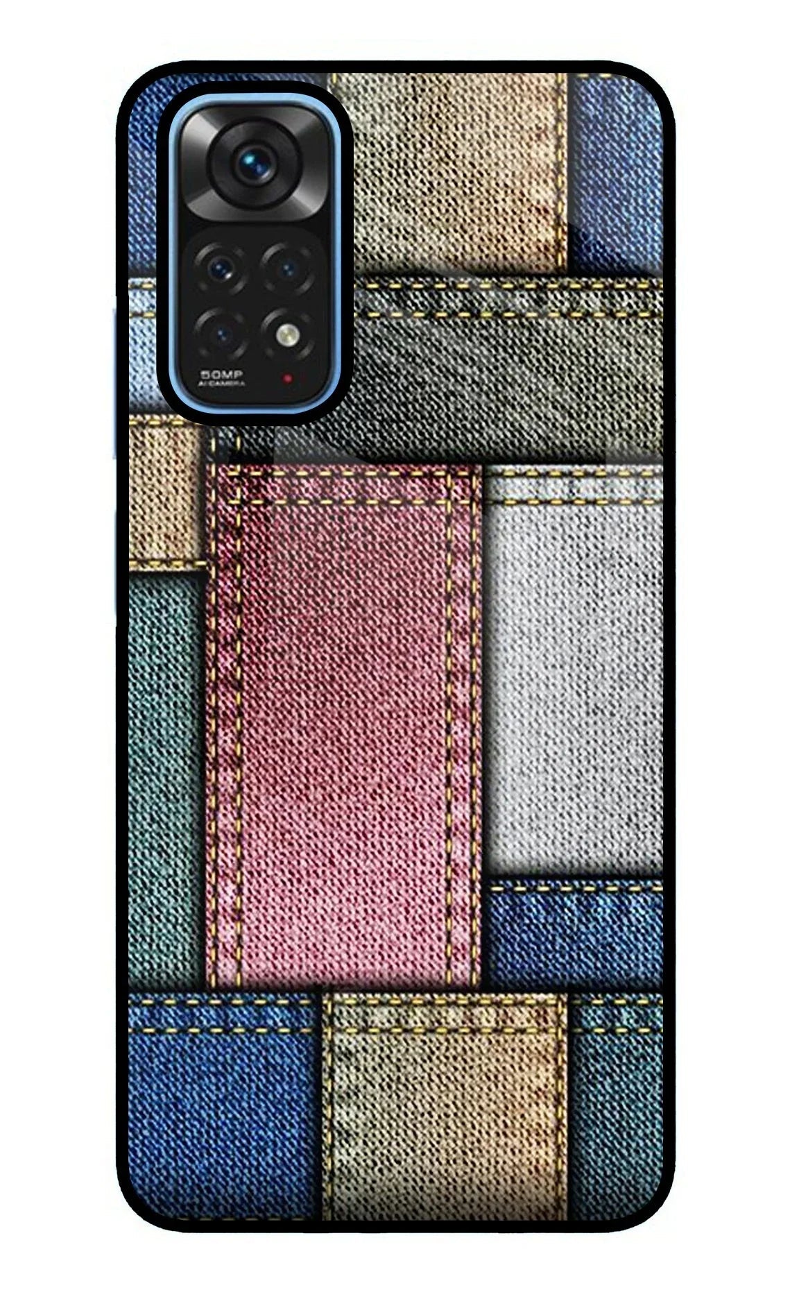 Multicolor Jeans Redmi Note 11/11S Glass Case