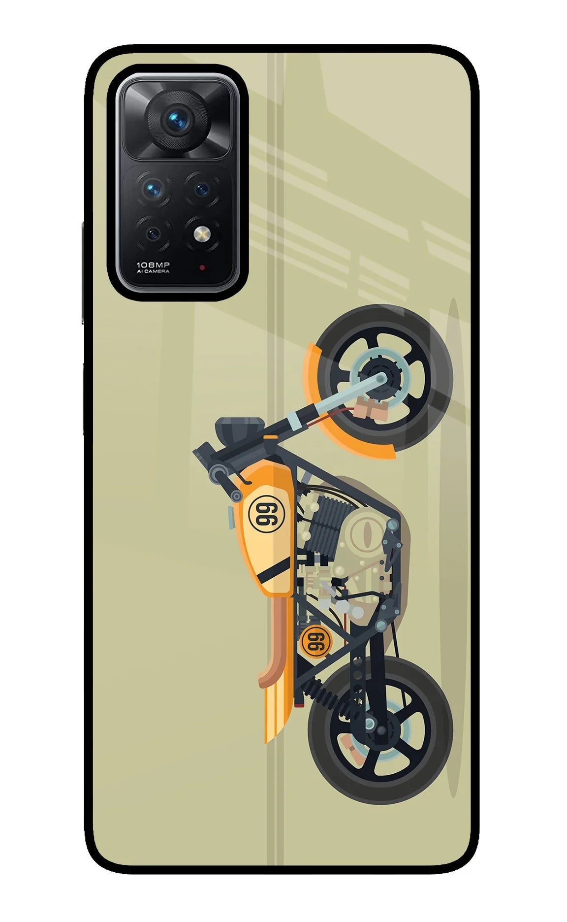 Vertical Speedster Redmi Note 11 Pro Glass Case