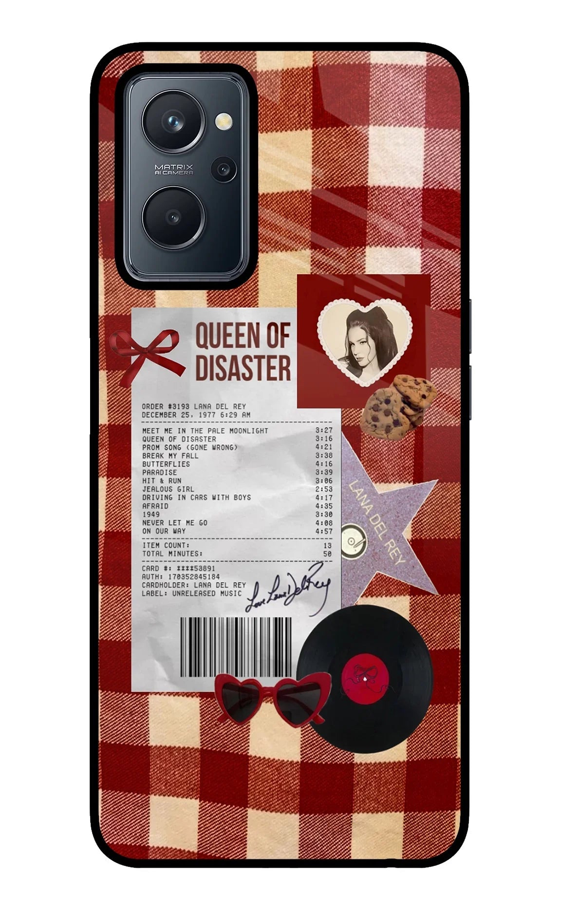 Queen of Disaster Realme 9i 4G Glass Case