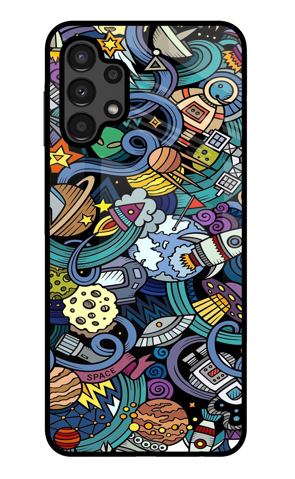 Space Abstract Samsung A13 4G Back Cover