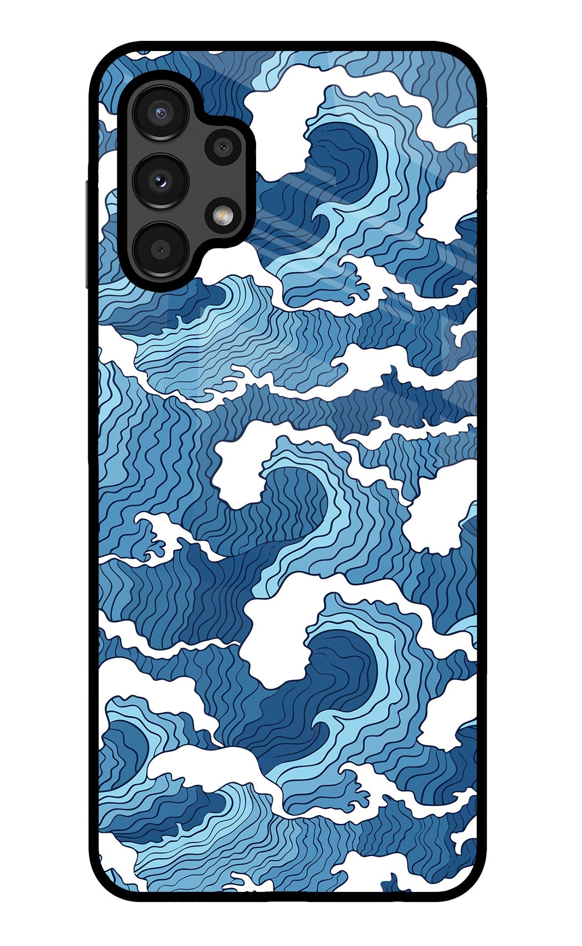 Blue Waves Samsung A13 4G Back Cover
