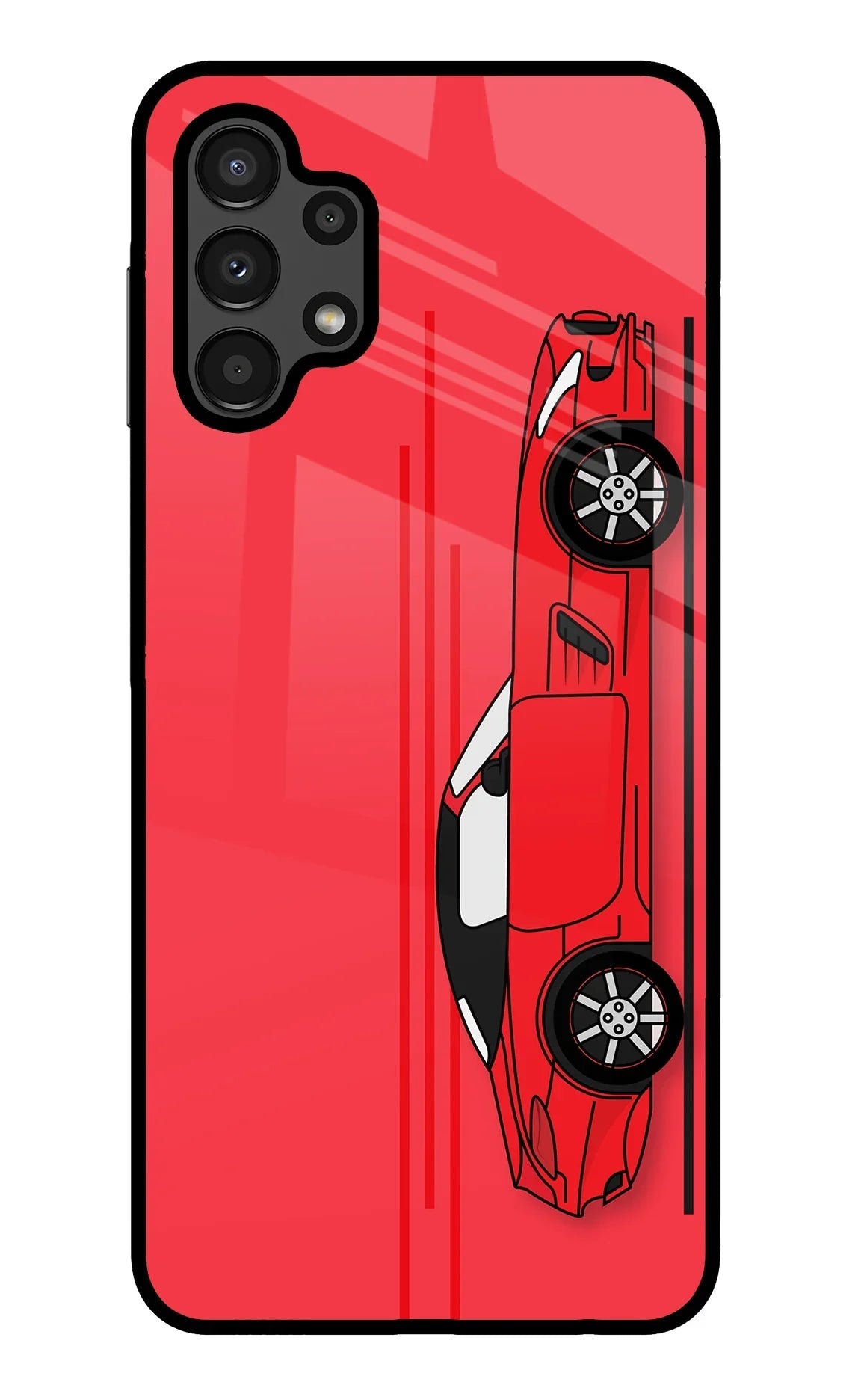 Red Velocity Samsung A13 4G Glass Case