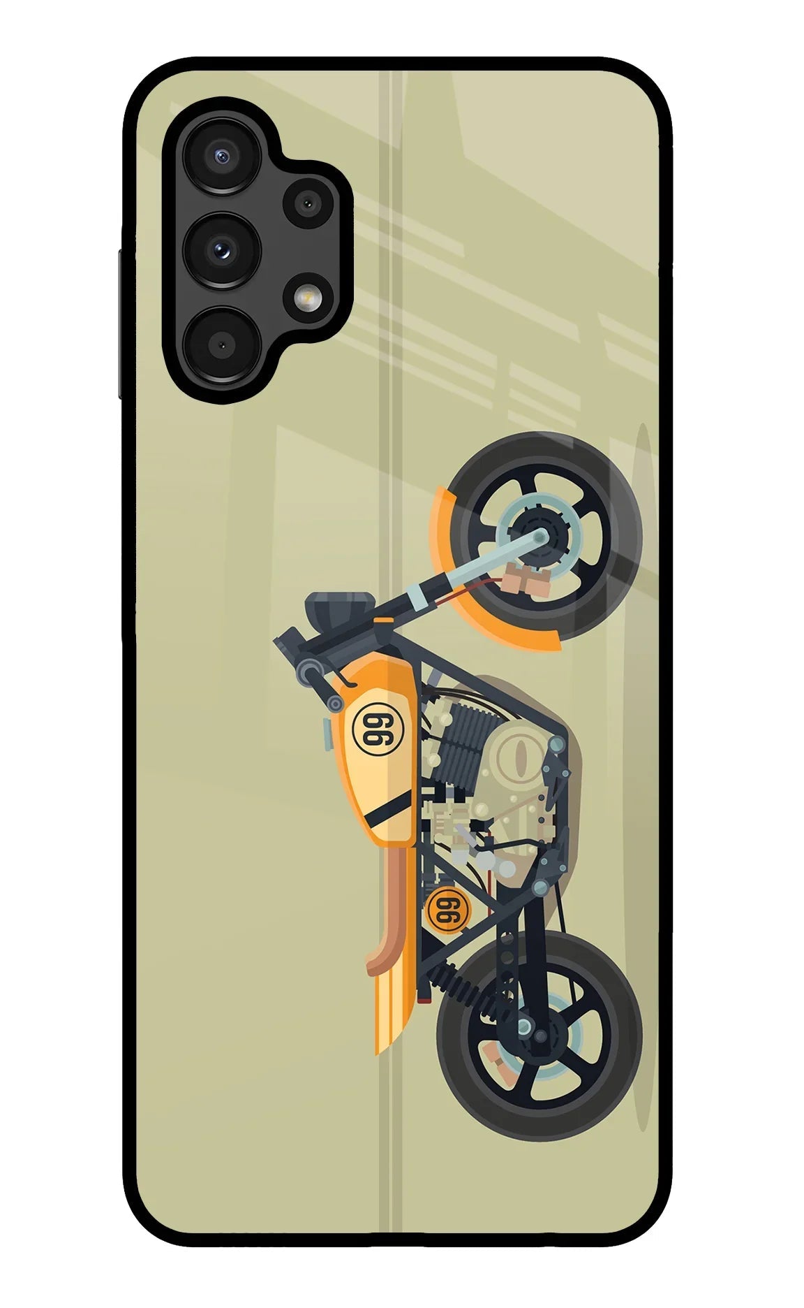 Vertical Speedster Samsung A13 4G Glass Case