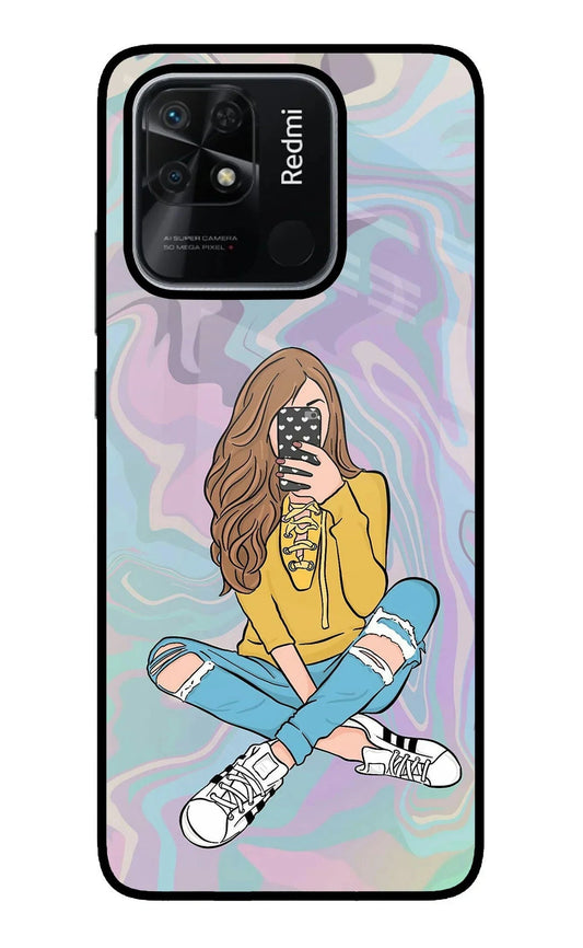 Selfie Girl Redmi 10/10 Power Back Cover
