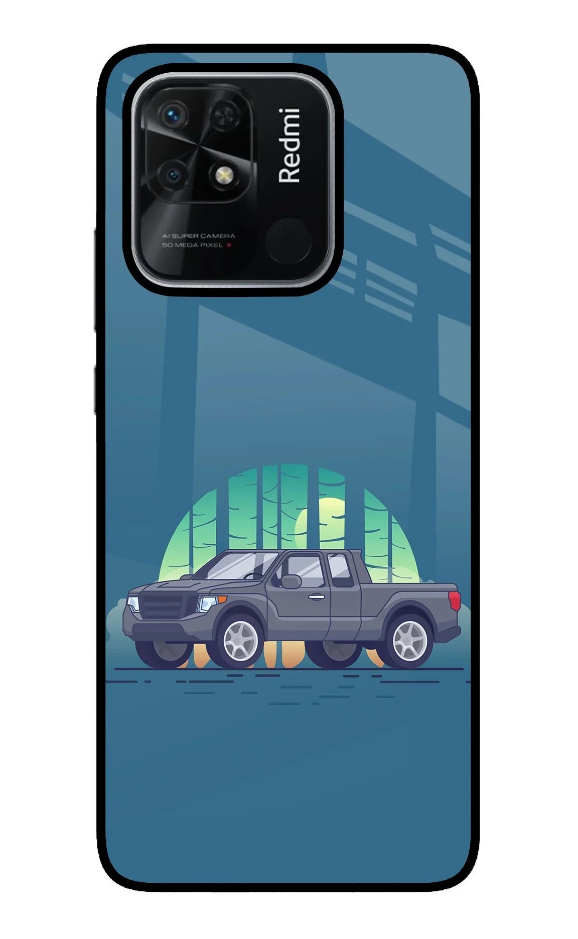Retro Garage Vibe Redmi 10/10 Power Glass Case