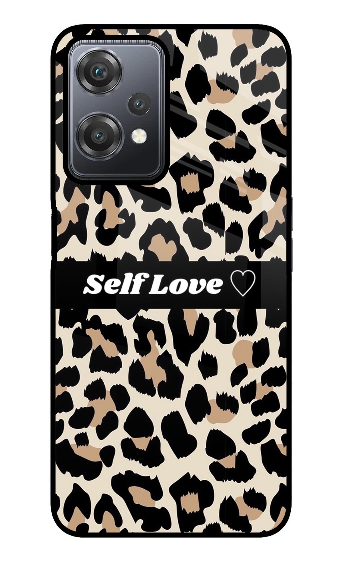 Leopard Print Self Love OnePlus Nord CE 2 Lite 5G Glass Case