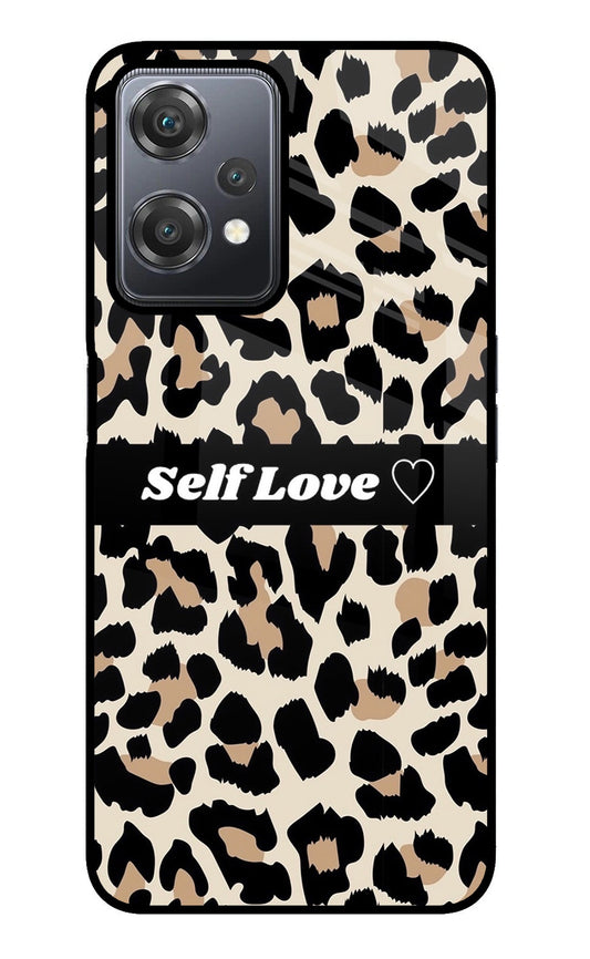 Leopard Print Self Love OnePlus Nord CE 2 Lite 5G Glass Case