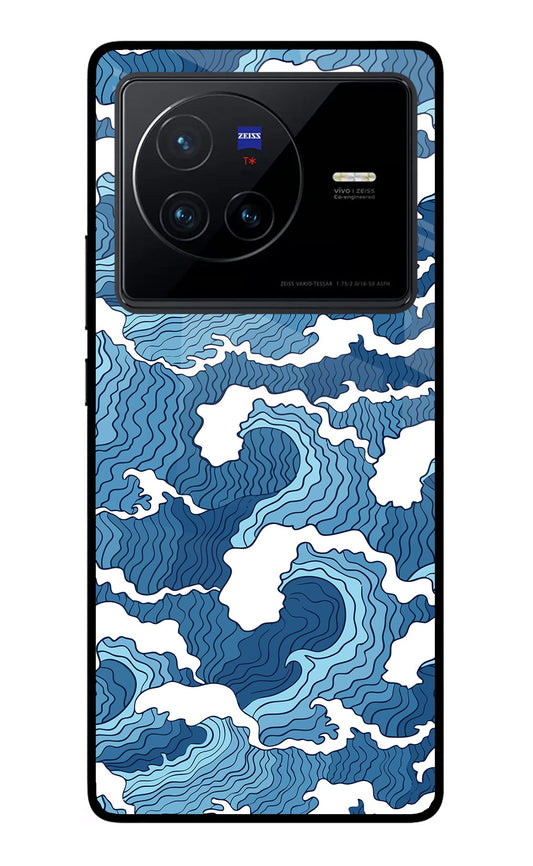Blue Waves Vivo X80 Back Cover