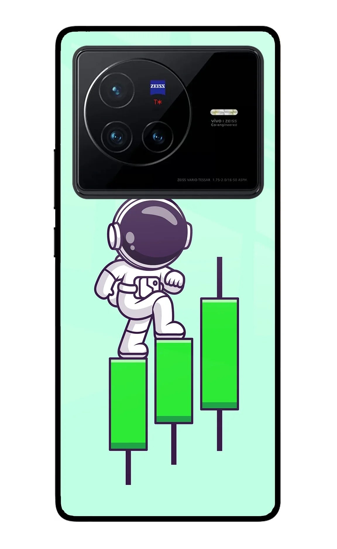 Astronaut Trader Vivo X80 Glass Case