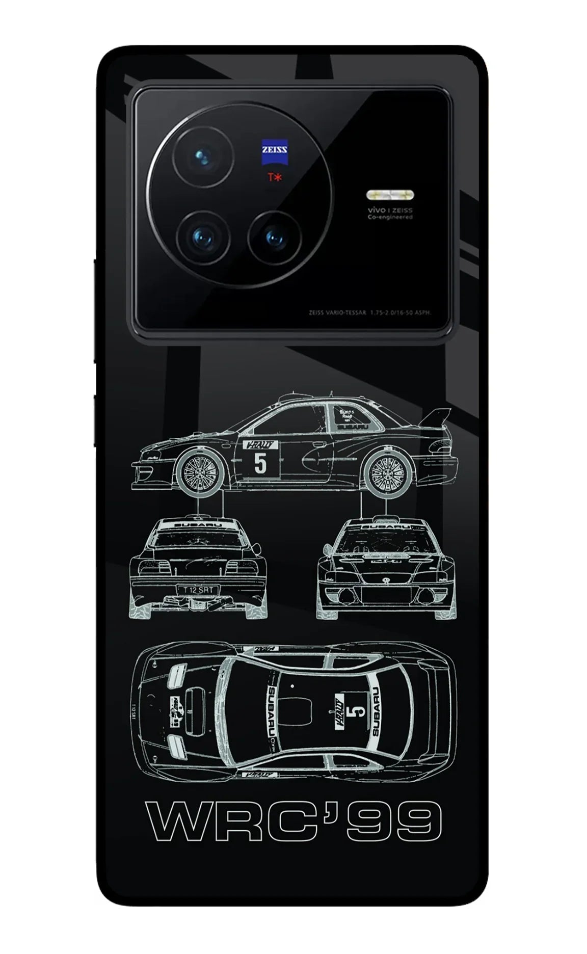 WRC'99 Vivo X80 Glass Case