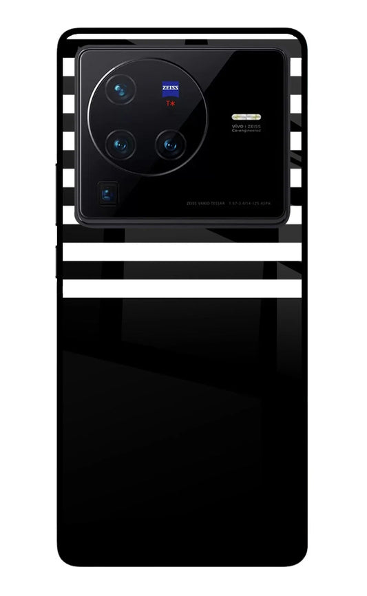 Black and White Print Vivo X80 Pro Back Cover