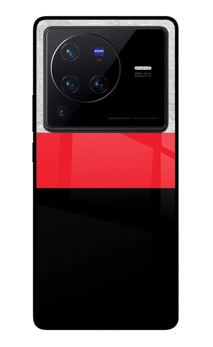 Tri Color Pattern Vivo X80 Pro Back Cover