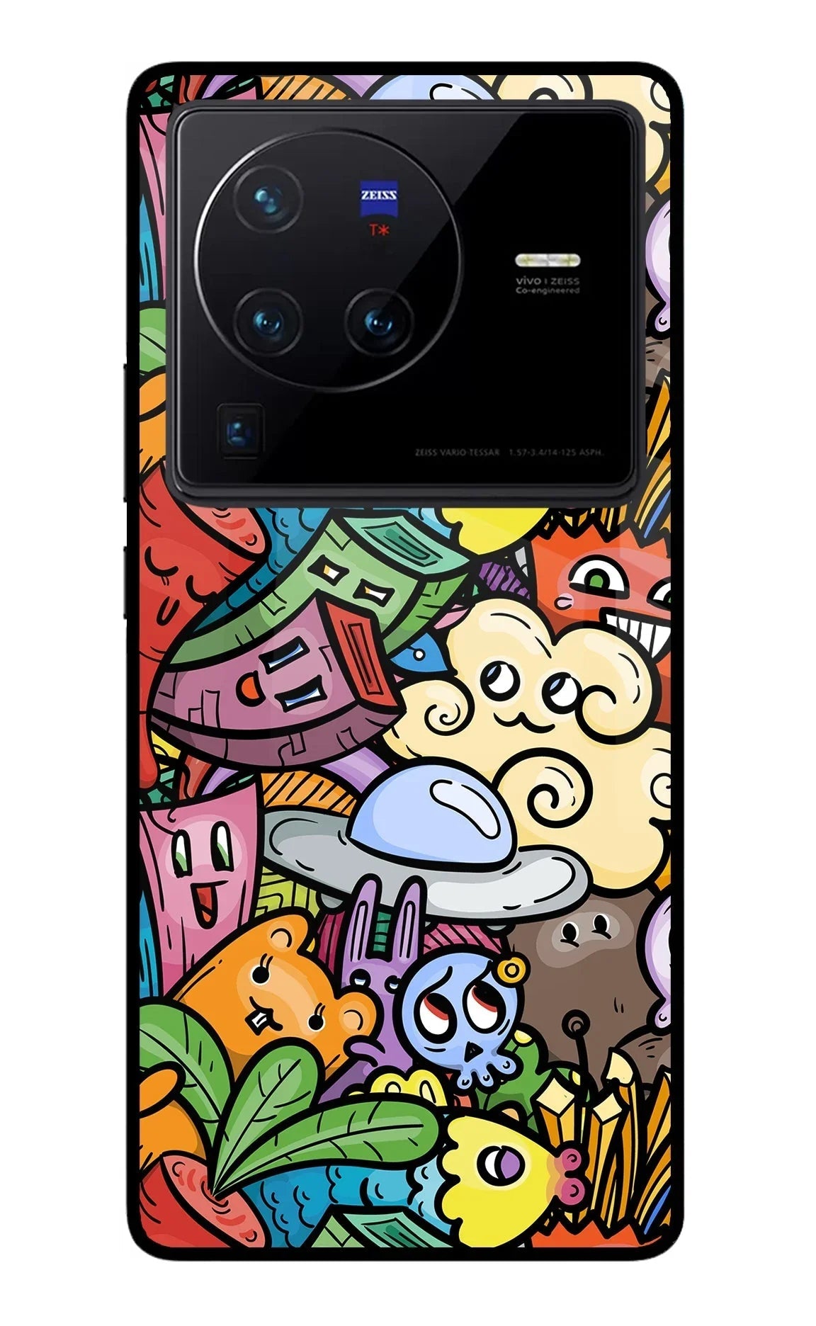 Veggie Doodle Vivo X80 Pro Back Cover