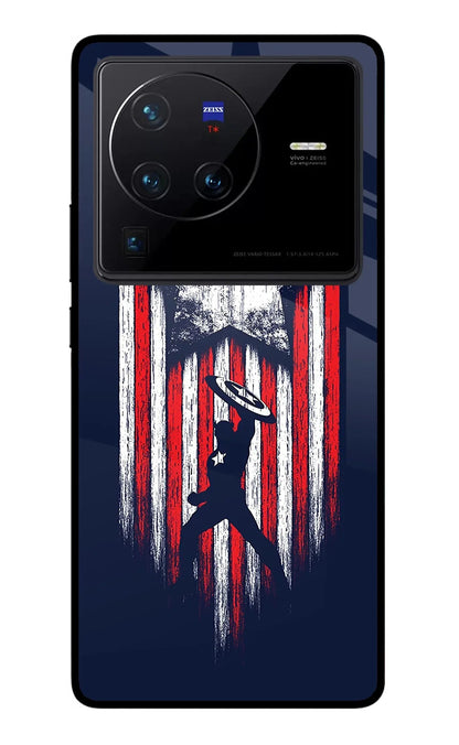 Captain America Marvel Art Vivo X80 Pro Back Cover