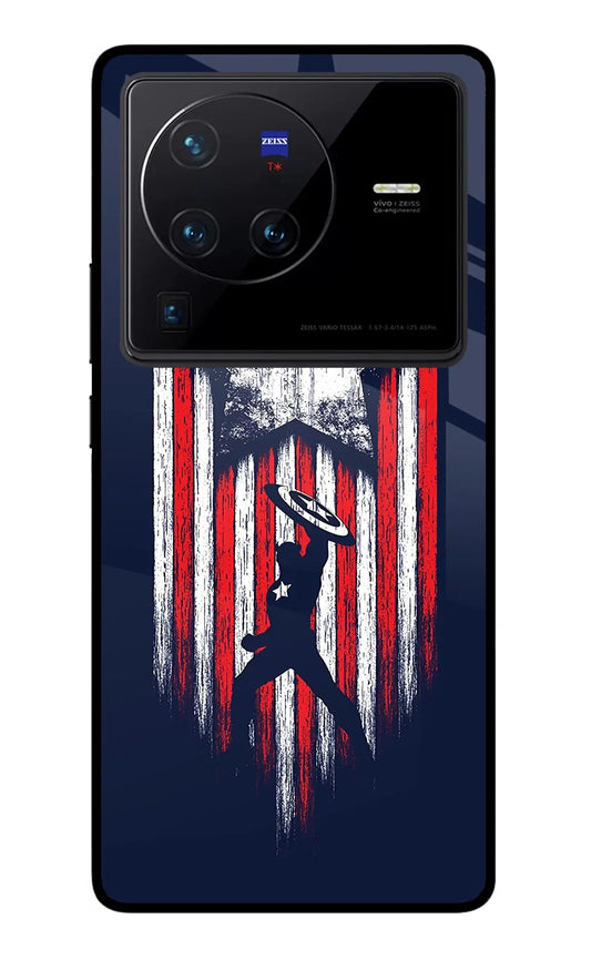 Captain America Marvel Art Vivo X80 Pro Back Cover