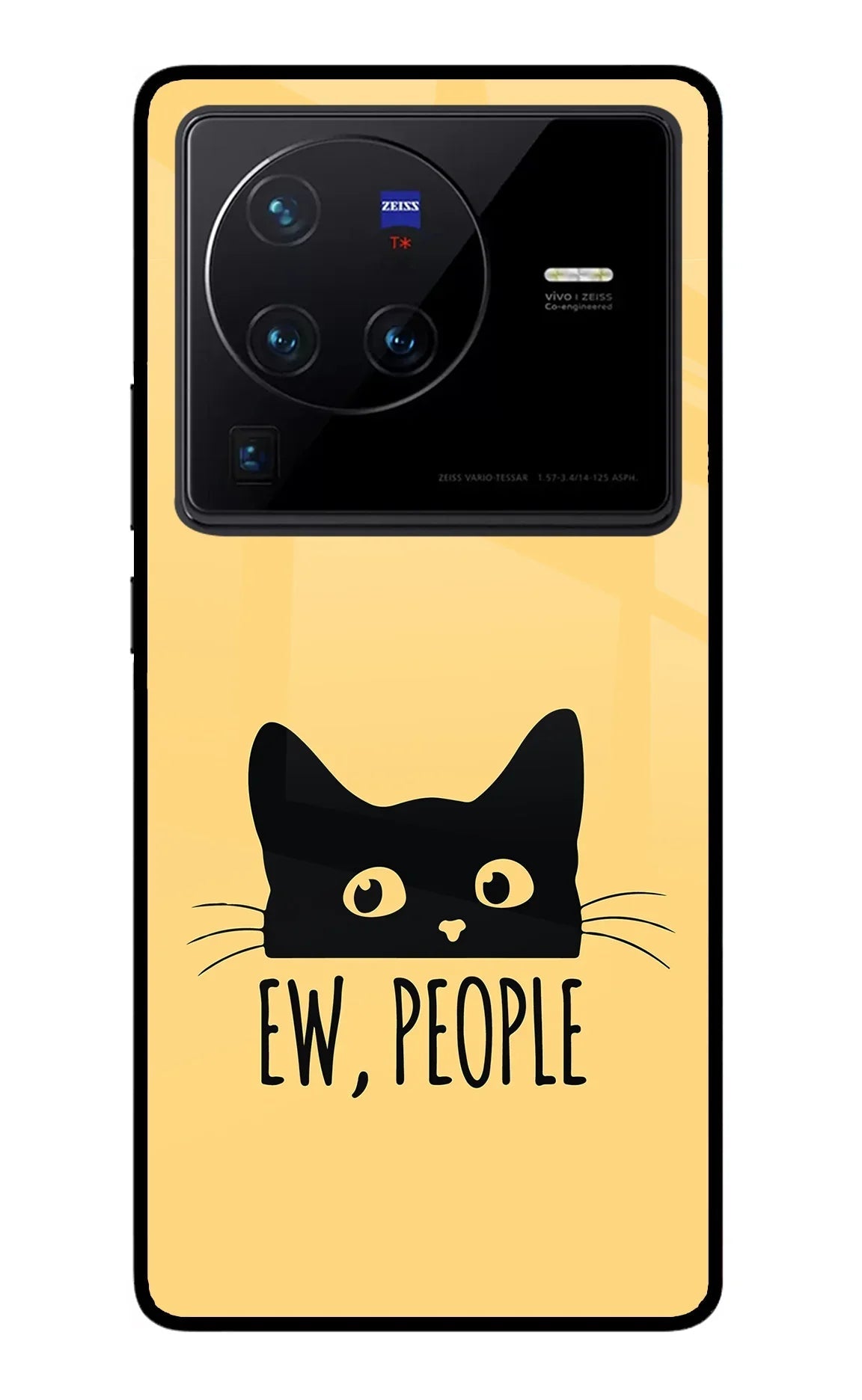 Ew People Catitude Vivo X80 Pro Glass Case