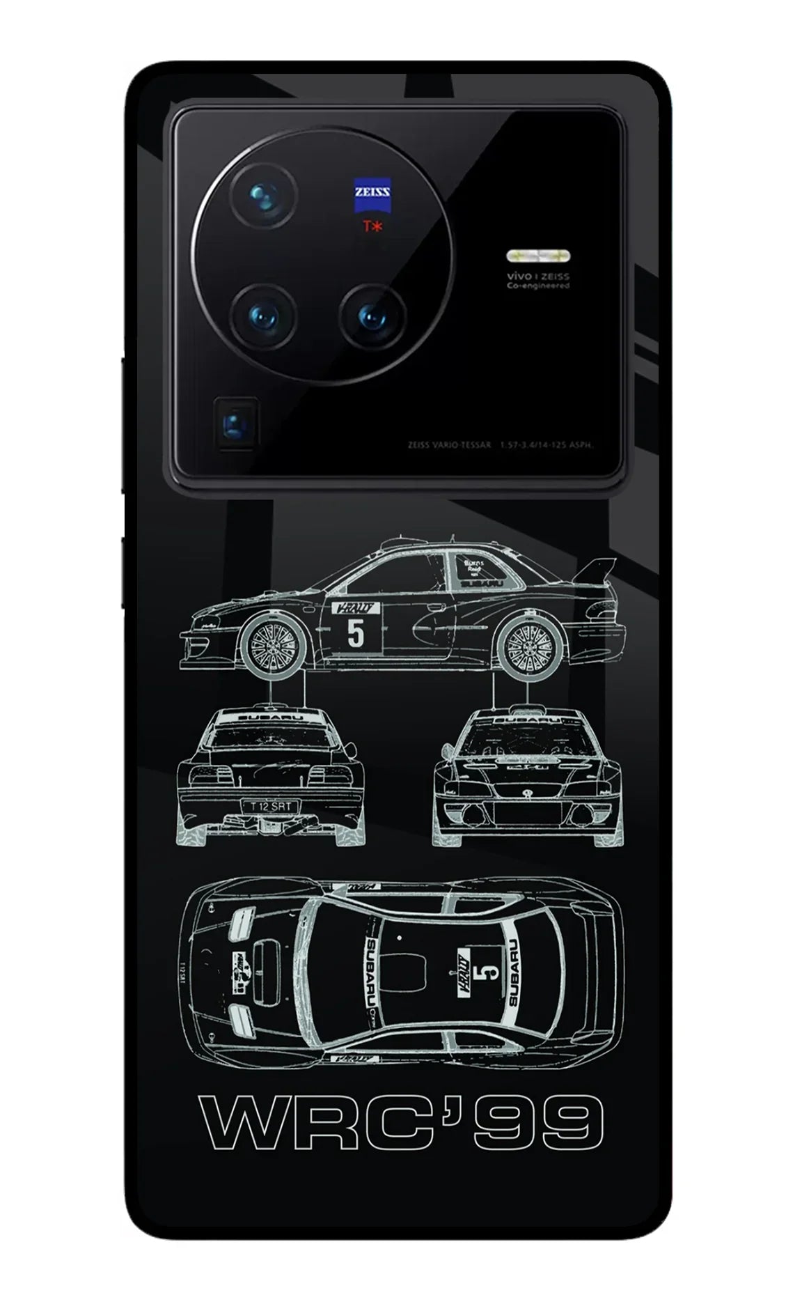 WRC'99 Vivo X80 Pro Glass Case